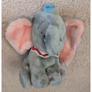 Walt Disney World Dumbo 9" Plush Stuffed Toy 1980s